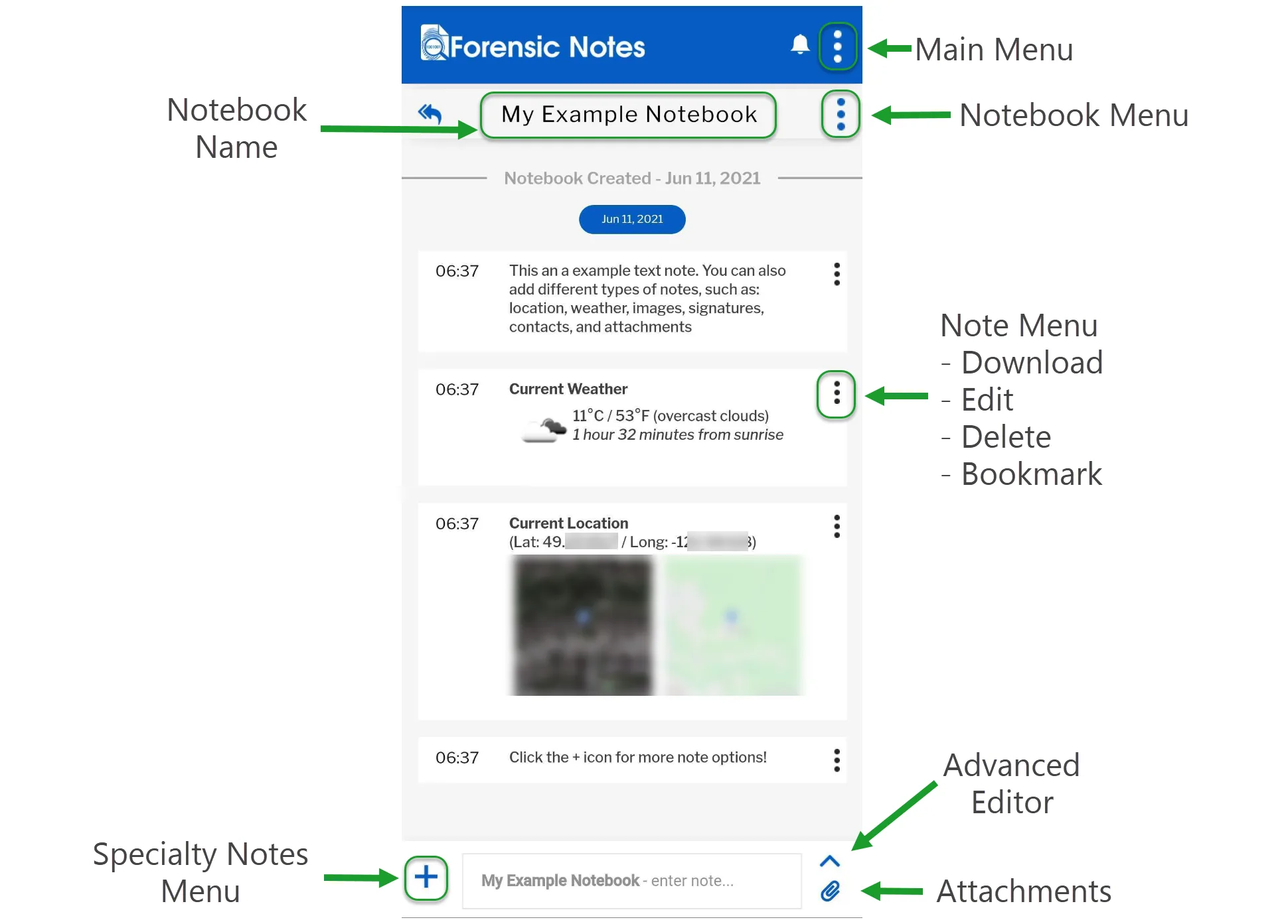 App Interface - Mobile