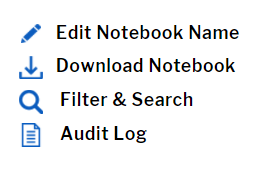 Notebook Menu