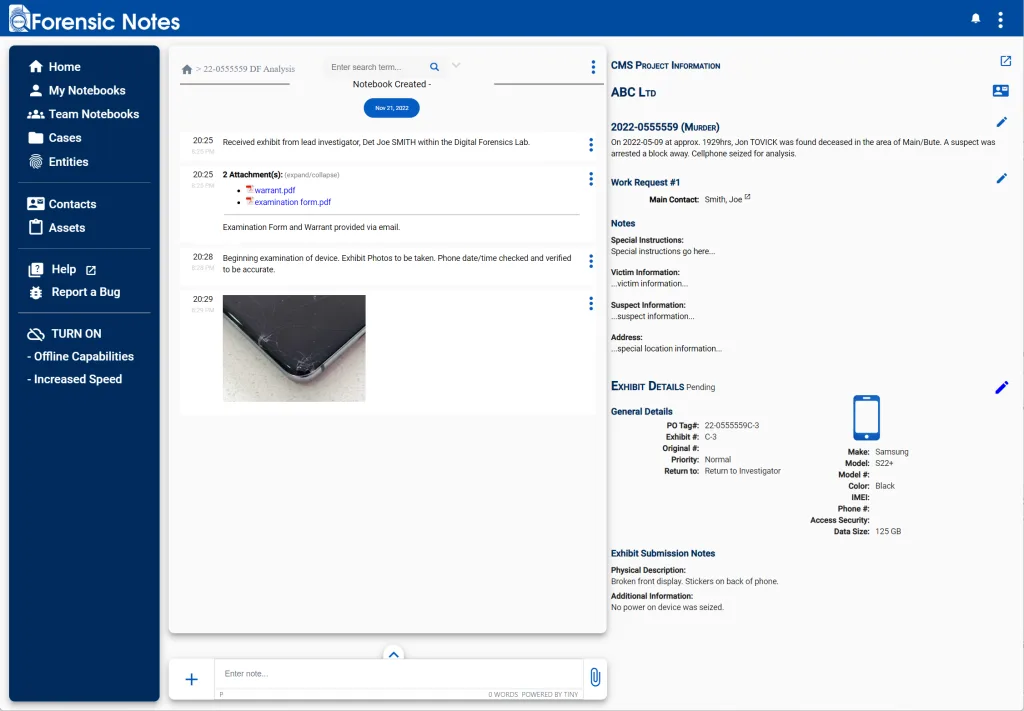 CMS in Notebook