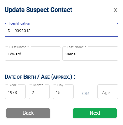 Entity Name and ID