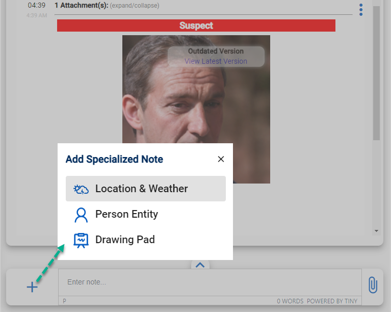 Add Specialized Note