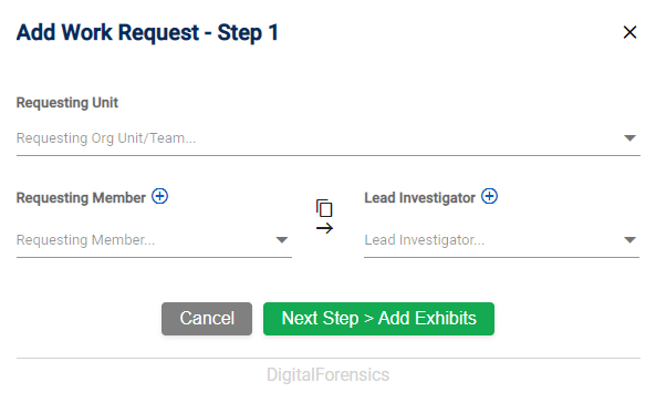 Law Enforcement - Add Work Request