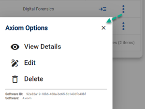 Asset Management Menu