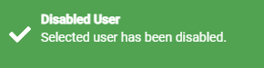 Disabled User Alert