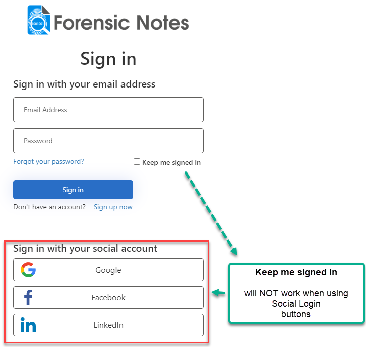 Social Login - Keep Me Signed In