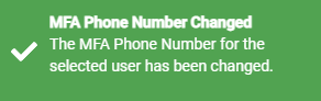 MFA Phone Changed Alert