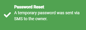 Password Reset Notification