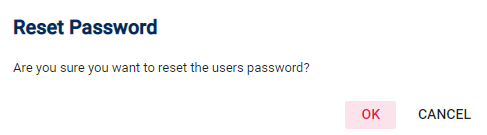 Reset Password Confirmation